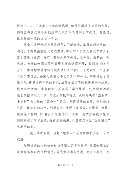 女职工委员会年度工作总结总结.docx