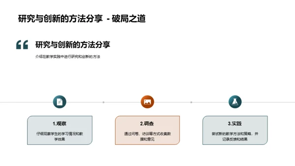 教师成长与教学创新