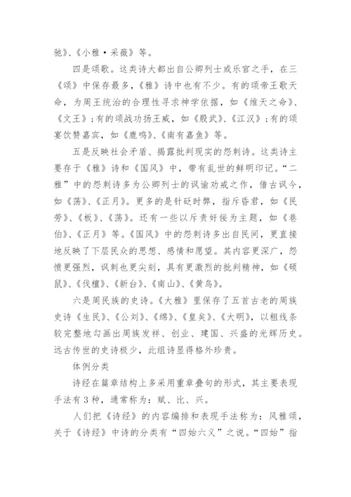 诗经的主要内容.docx