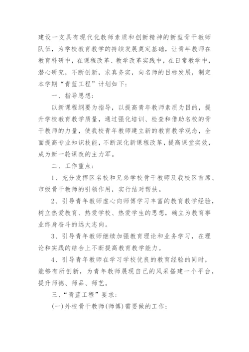 青蓝工程师傅工作计划.docx