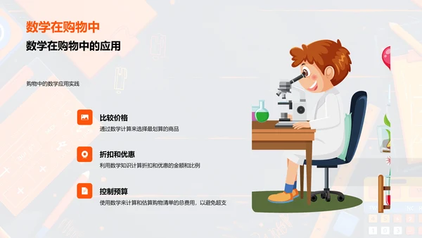 数学在日常生活应用PPT模板