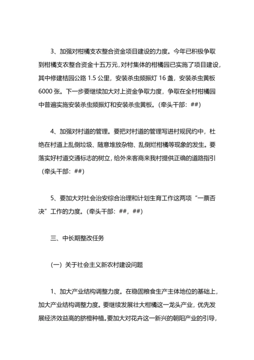 村学习实践科学发展观整改落实方案.docx