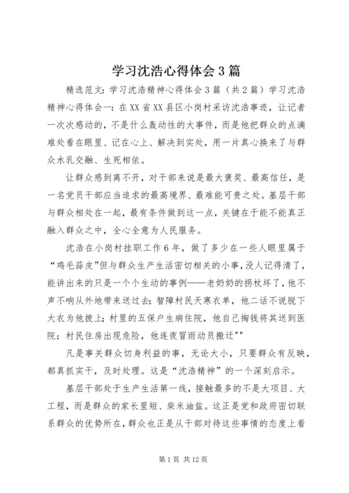 学习沈浩心得体会3篇 (4).docx