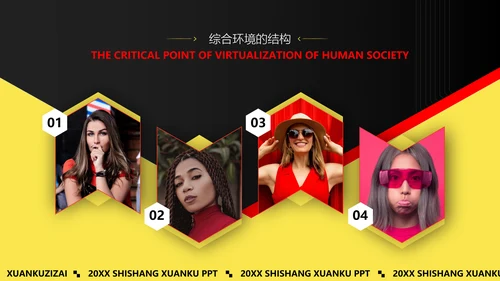 VR元宇宙发展研究报告PPT模版