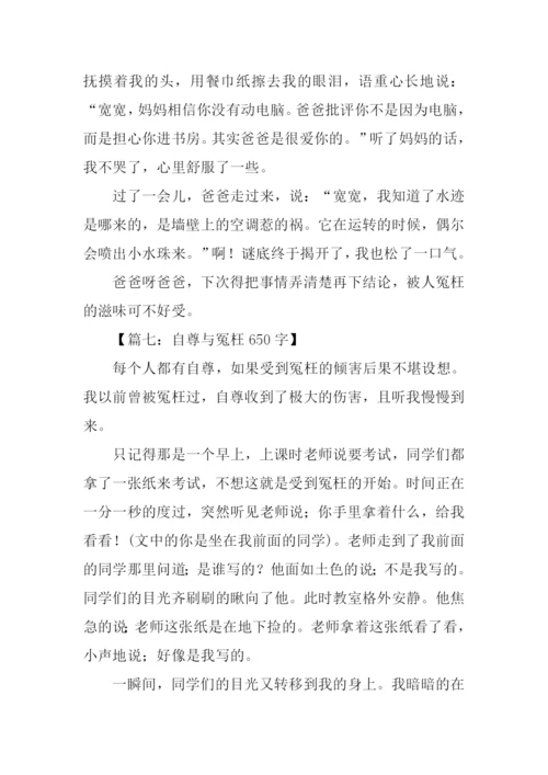 关于冤枉的作文.docx