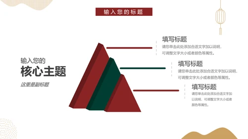 红色极简中国风产品调研分析PPT模板