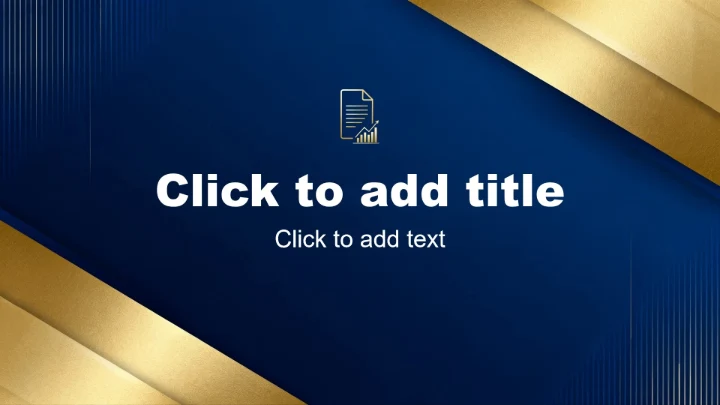 蓝色烫金商务风市场调研报告PPT主题模板