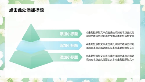绿色小清新风开学自我介绍汇报PPT模板