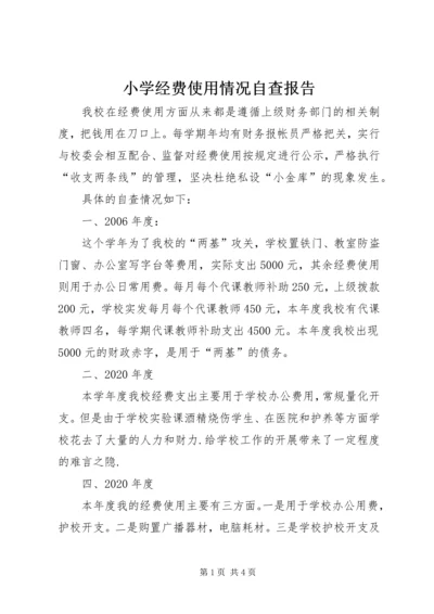 小学经费使用情况自查报告.docx