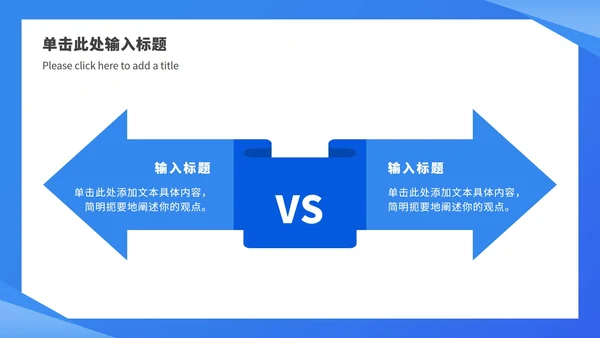 蓝色简约总结汇报ppt模板