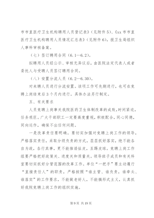 医院分级竞聘上岗实施方案.docx