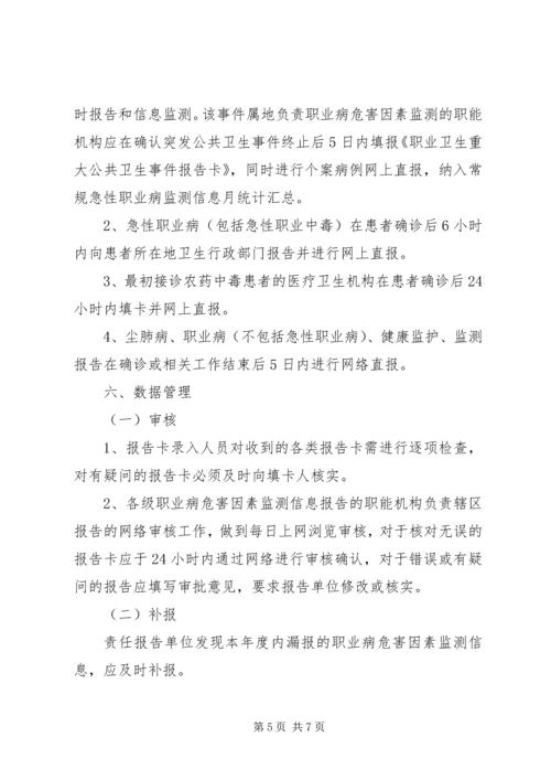 职业病监测报告方案.docx