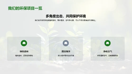 环保行动与商业价值