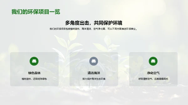 环保行动与商业价值