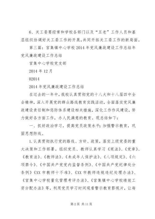 学校党风廉政建设工作.docx