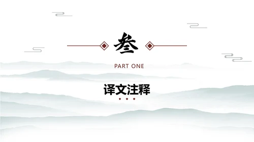 中国水墨咏柳PPT模板