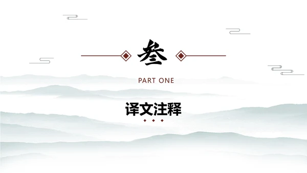 中国水墨咏柳PPT模板
