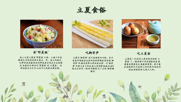 立夏二十四节气通用PPT模板