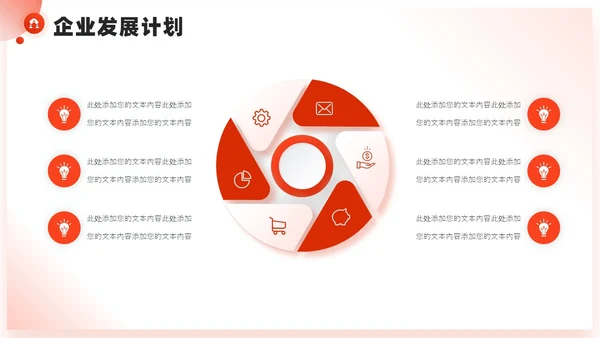 红色微粒体商业计划书PPT模板