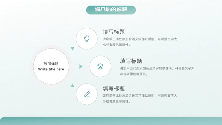 绿色渐变高级简约论文答辩PPT模板