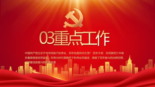 红色党建民主生活会学习主题动态PPT