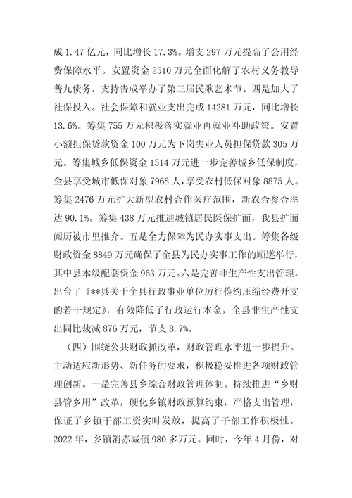 财政预算执行分析