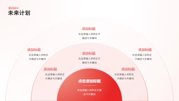 简约商务风红色工作总结汇报通用PPT模板