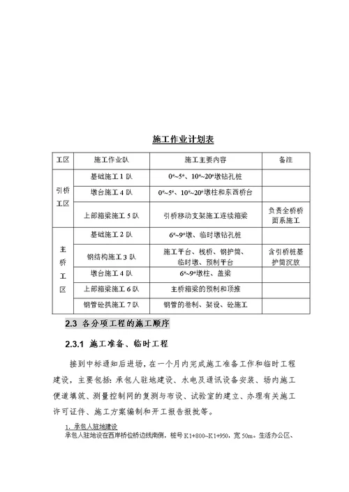 韶关市五里亭武江大桥施工组织设计方案