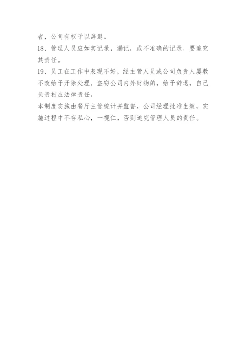 员工餐厅奖罚管理制度.docx