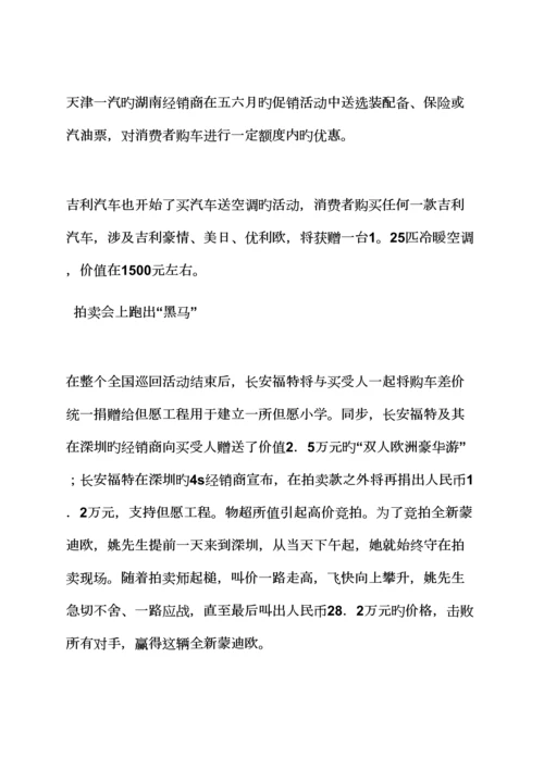 促销专题方案之汽车促销活动开场白.docx