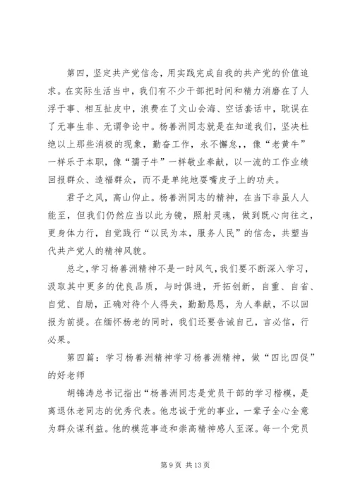 学习杨善洲精神的心得.docx