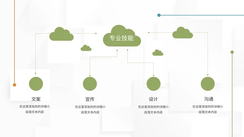 简约几何风个人自我介绍PPT模板