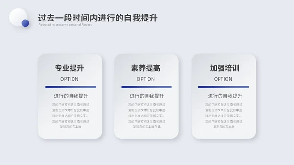 简约微粒体个人述职报告工作汇报自我介绍ppt模板