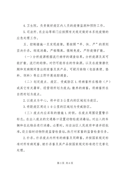 街道XX年重大动物疫病防控工作应急预案.docx