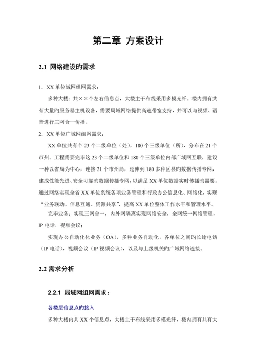 单位网络建设解决专题方案.docx