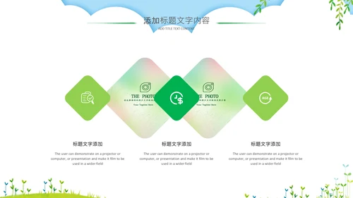 绿色清新清明踏青文明祭扫主题班会ppt