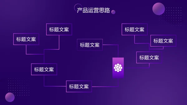 紫色渐变科技风星球PPT模板