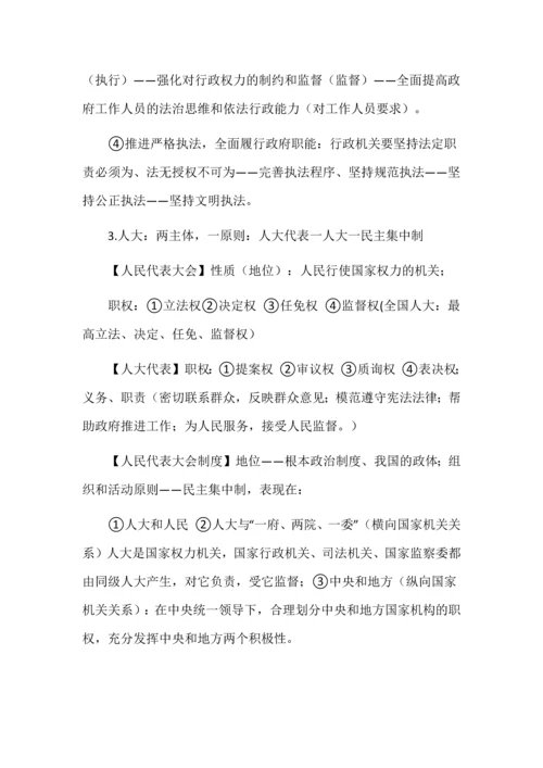 选必3《政治与法治》核心问题、重点考点、核心考点.docx