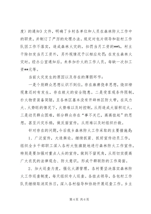 乡镇森林防火工作情况汇报_1.docx