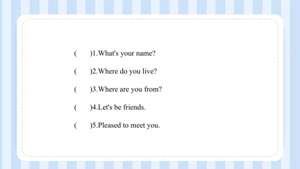 Unit 1  We have new friends Lesson 5- Lesson 6 课件(