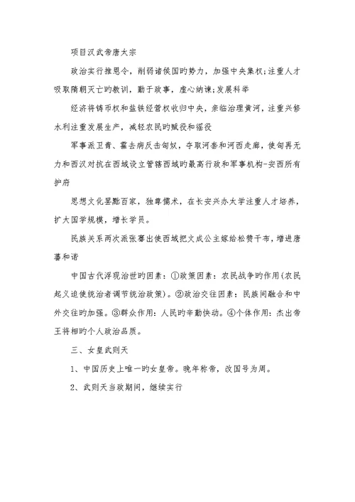 八年级下册历史知识点总结2022年初一下册历史知识点总结