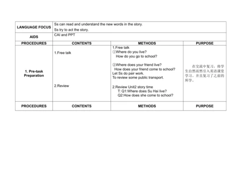 Unit 3 Asking the way 单元整体教案设计（4个课时）