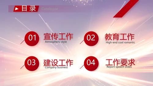 大气党风廉政建设工作总结动态PPT