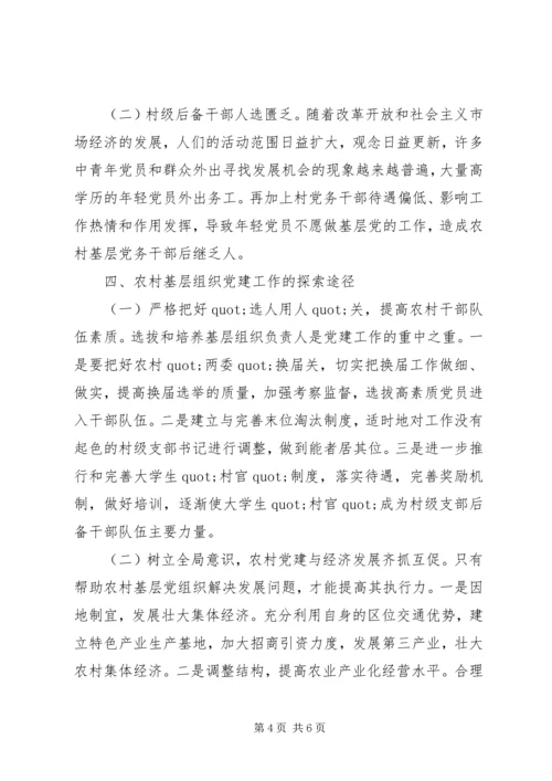 村基层组织党建工作调研报告.docx