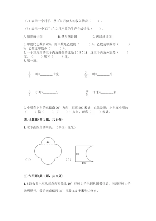 小学数学六年级上册期末考试试卷（满分必刷）.docx