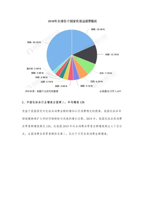 中国化妆品行业市场分析市场消费位居全球第二-线上交易规模突破2000亿.docx