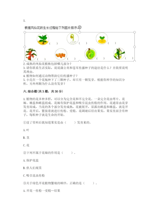 科学四年级下册第一单元《植物的生长变化》测试卷精品（考点梳理）.docx