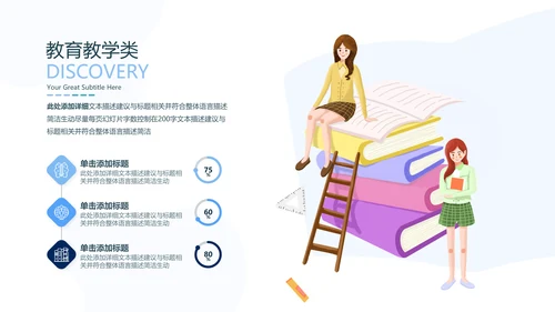 教学设计网络在线课程教育类通用PPT模板