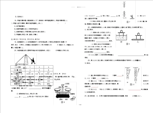 2015沪科版八年级物理第二学期期末考试卷