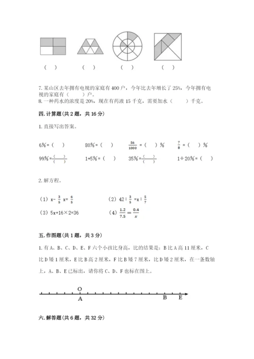冀教版六年级下册数学 期末检测卷带答案.docx